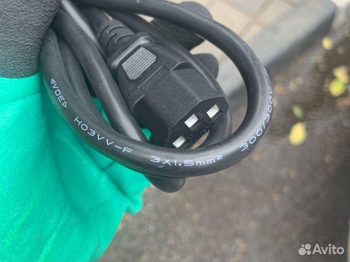 Кабель питания для асика 3*1,5 16А Новый