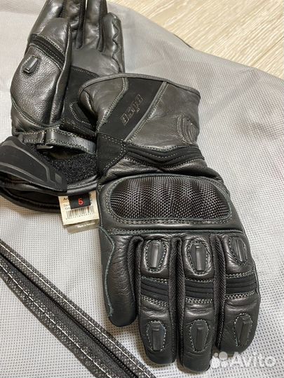 Мотоперчатки кожаные