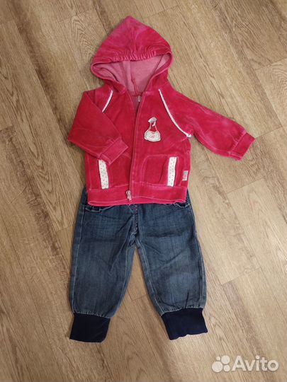 Пакет одежды для девочки 68 74 80