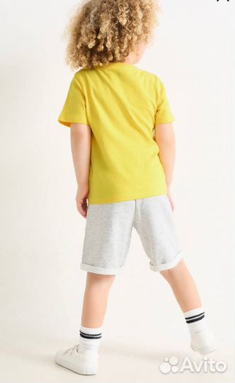 Костюм шорты футболка c&a пикачу