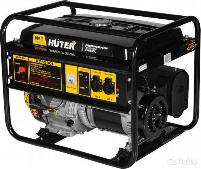 Портативный бензогенератор Huter DY6500L