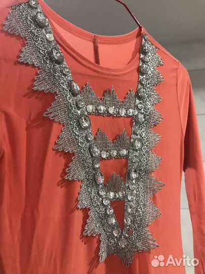 Платье с фатой для восточного танца