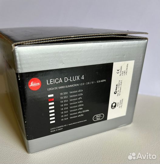 Легендарная leica D–LUX 4 (US version)