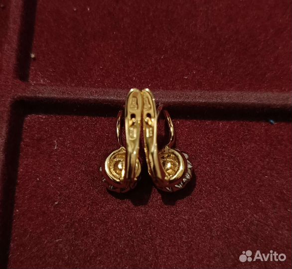 Серьги Женави малинка