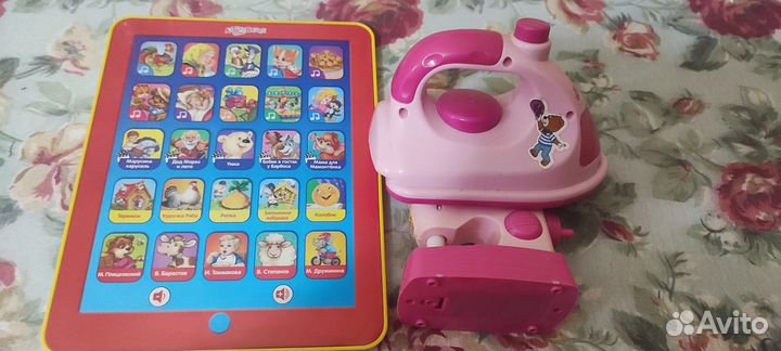 Детский планшет + игрушки цена за всё