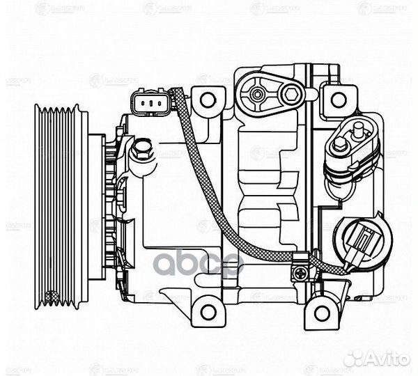 Компрессор кондиционера hyundai santa FE III (1