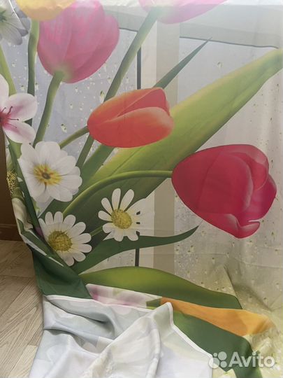 Комплект штор с тюлью