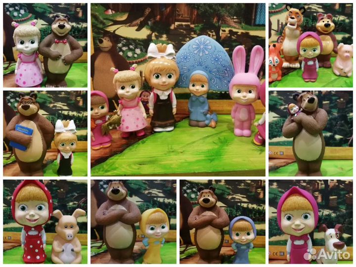 Игрушки герои мультфильмов, резиновые