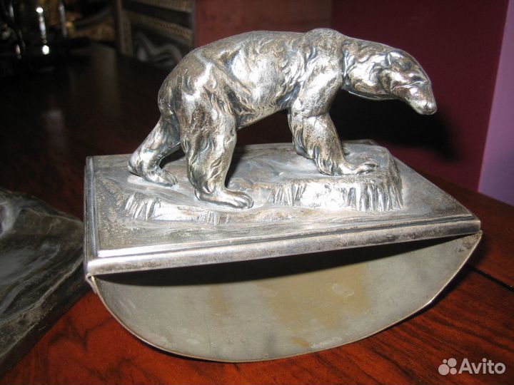 Антикварный чернильный прибор 