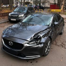 Mazda 6 2.5 AT, 2019, битый, 105 000 км