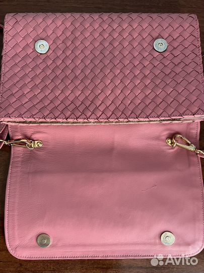 Сумка плетеная натуральная кожа