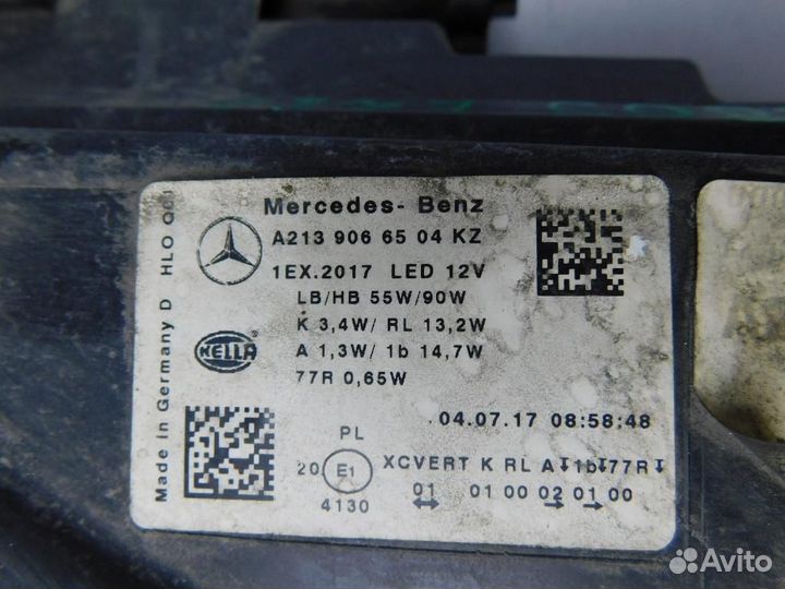 Фара левая Mercedes-Benz E-Class