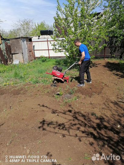 Вспашка мотоблоком,опрыскивание деревьев,спил