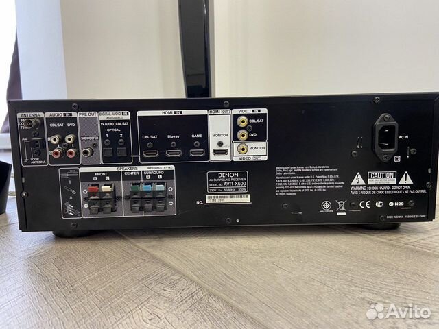 Акустика Yamaha (5.1) + рессивер denon avr-x500