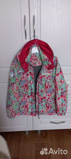 Ветровка на флисе для девочки р128