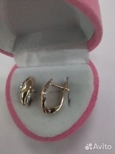 Золотые серьги (арт 100363 ) Л101Б