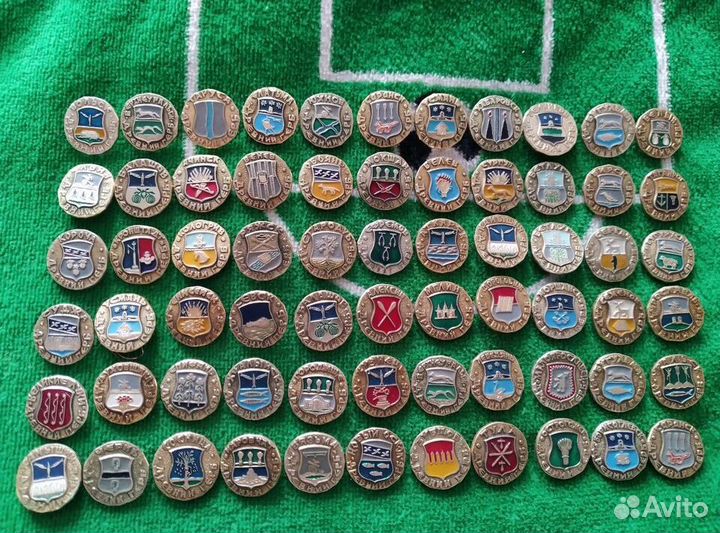 Значки СССР гербы городов города