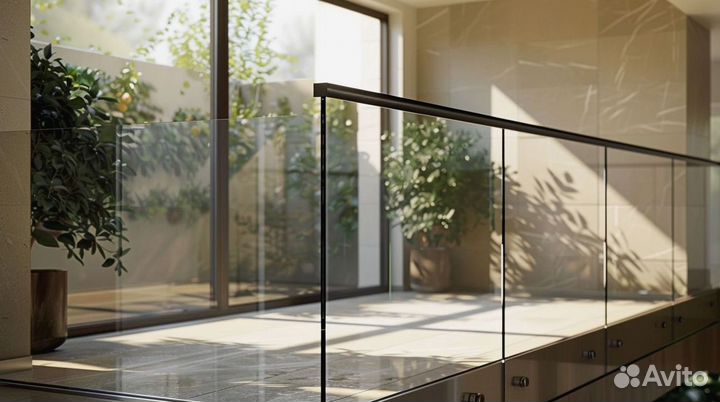 Лестница с реечным ограждением