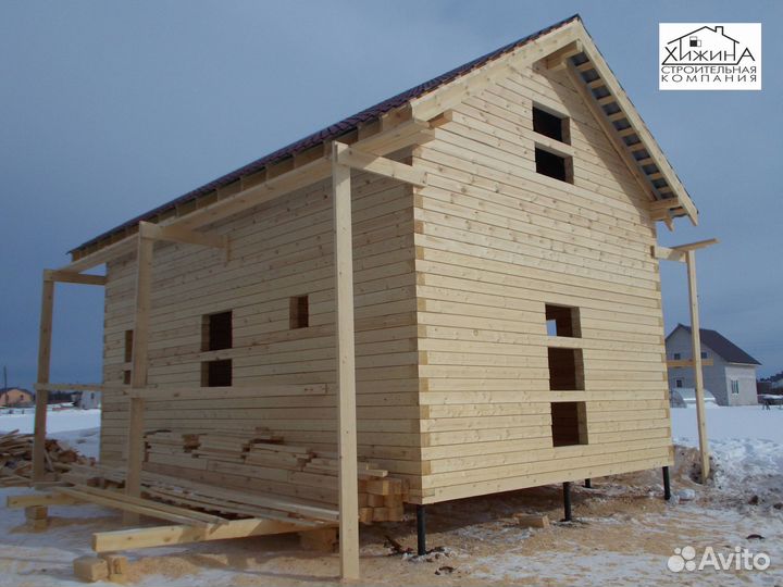 Строительство домов срубов из бруса 6х9 отделка