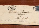 Старинный конверт, Франция 1878 год