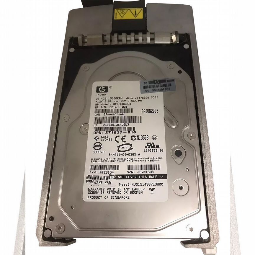 [BF0368683B] Жесткий Диск Hp 36,4gb U320scsi 3.5" Bf0368683b