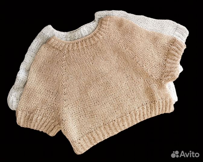 Вязаный топ паутинка оверсайз