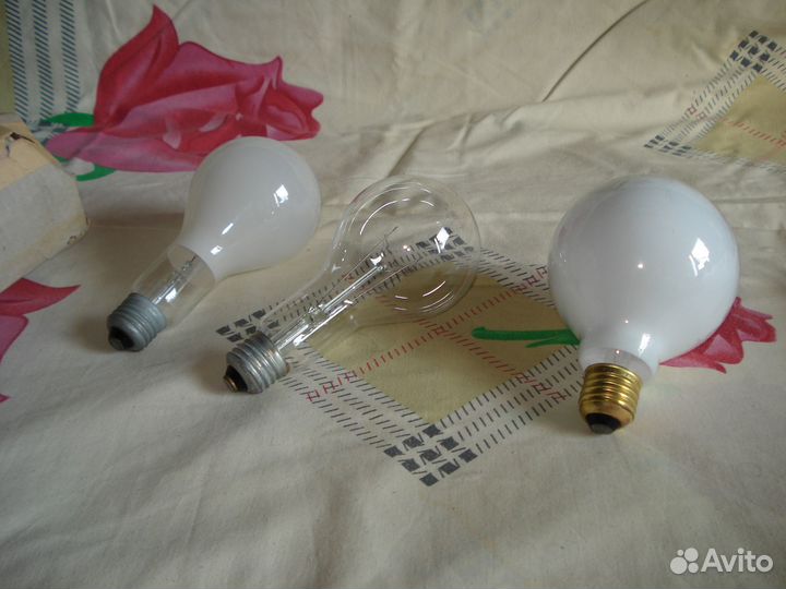 Лампочки накаливания 100,150 и 500 W цоколь E27