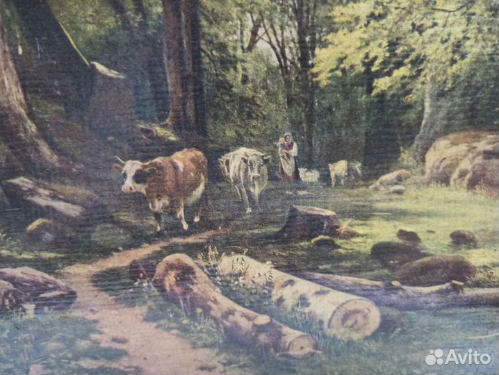 Советская Картина Репродукция Шишкин В Лесу СССР