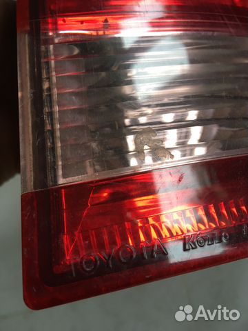 Задние фонари Toyota avensis verso