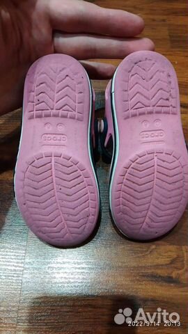 Сандалии Crocs c8 розовые