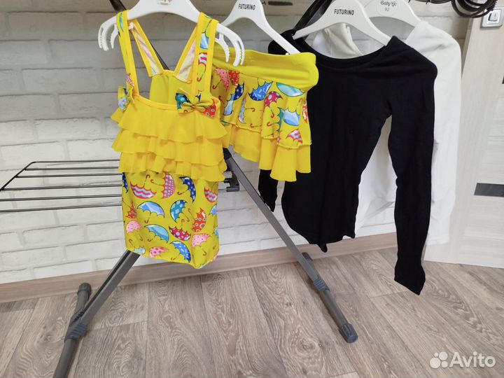 Купальники гимнаст.пакетом для девочки110/116