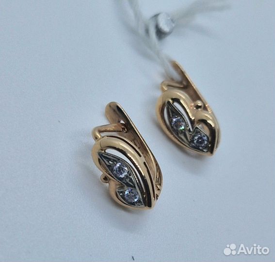 Серьги золотые