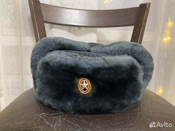 Шапка-ушанка военная 58