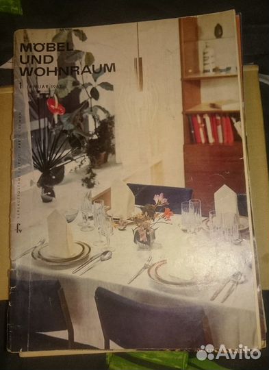 10 ранних журналов mobel und wohnraum 1960е гдр