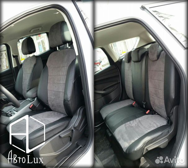 Авточехлы «Турин» из экокожи Ford Kuga