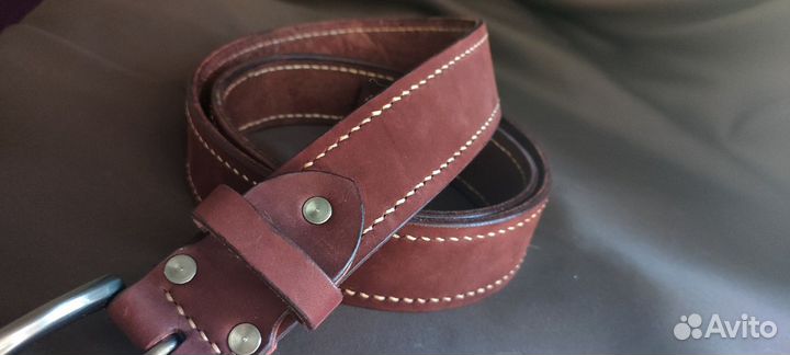 Ремень мужской из натуральной кожи ручной работы