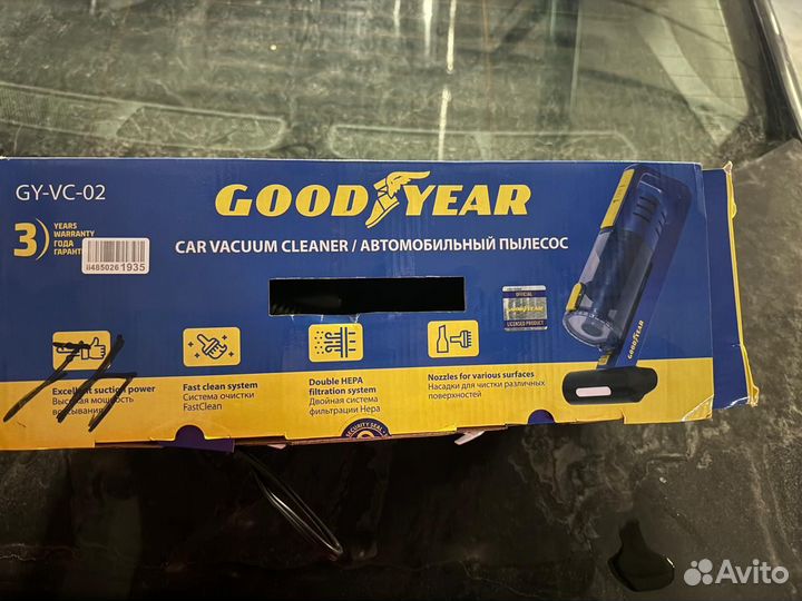 Автомобильный пылесос goodyear GY-VC-02
