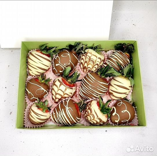 Клубника в шоколаде. Подарочный набор