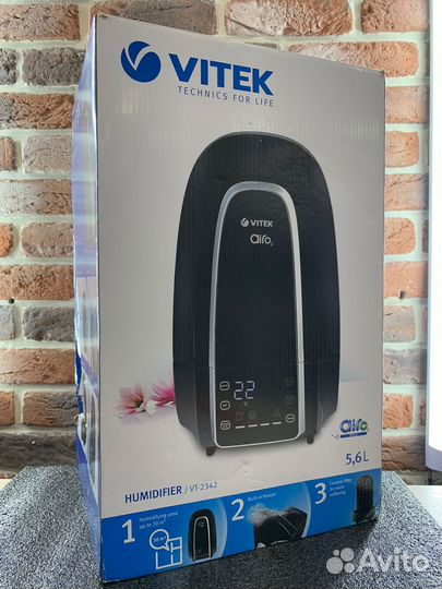 Увлажнитель воздуха vitek VT-2342 (2019), черный