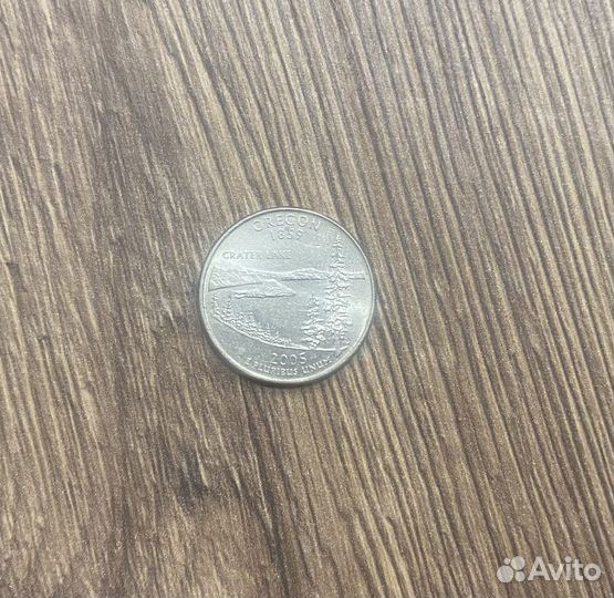 25 центов США штат Орегон