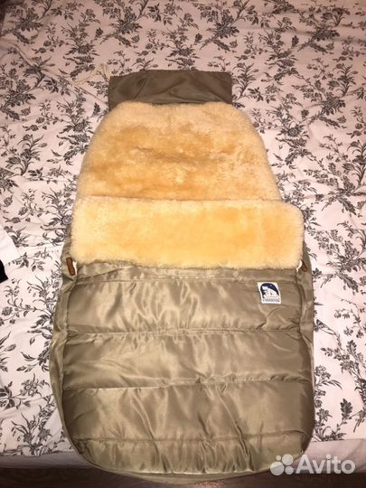 Зимний конверт на Овчине для коляски, машины