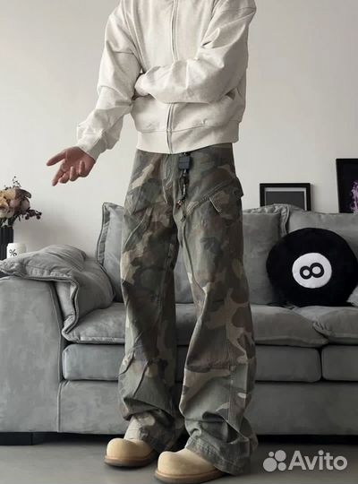 Джинсы y2k realtree camo cargo pants vetemens type