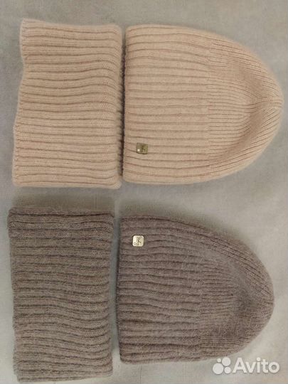 Комплект ангора шапка и снуд