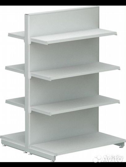 Стеллаж разборный металлический островной