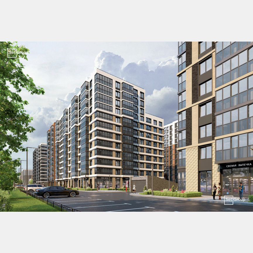 3-к. квартира, 93,8 м², 7/12 эт.