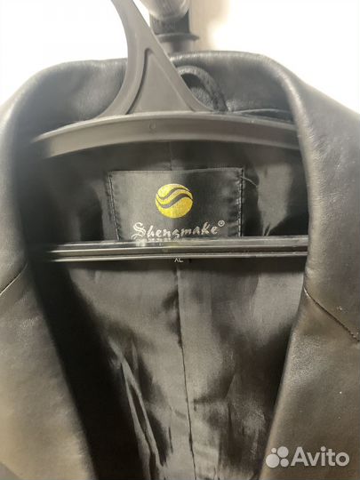 Плащ кожаный