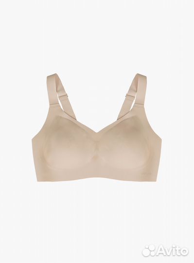 Бюстгалтер бесшовный Indefini бежевый 54р. (3XL)