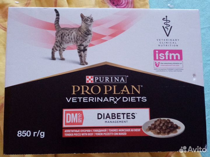 Влажный корм для кошек proplan diabetes