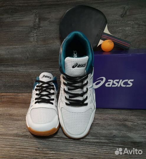 Кроссовки Asics для тенниса артикул 2219 белый/син