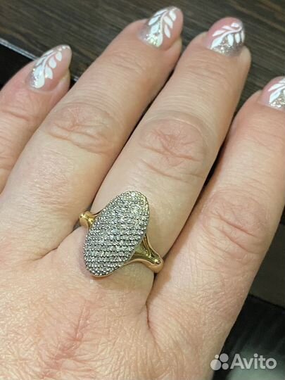 Золотое кольцо с брилиантами